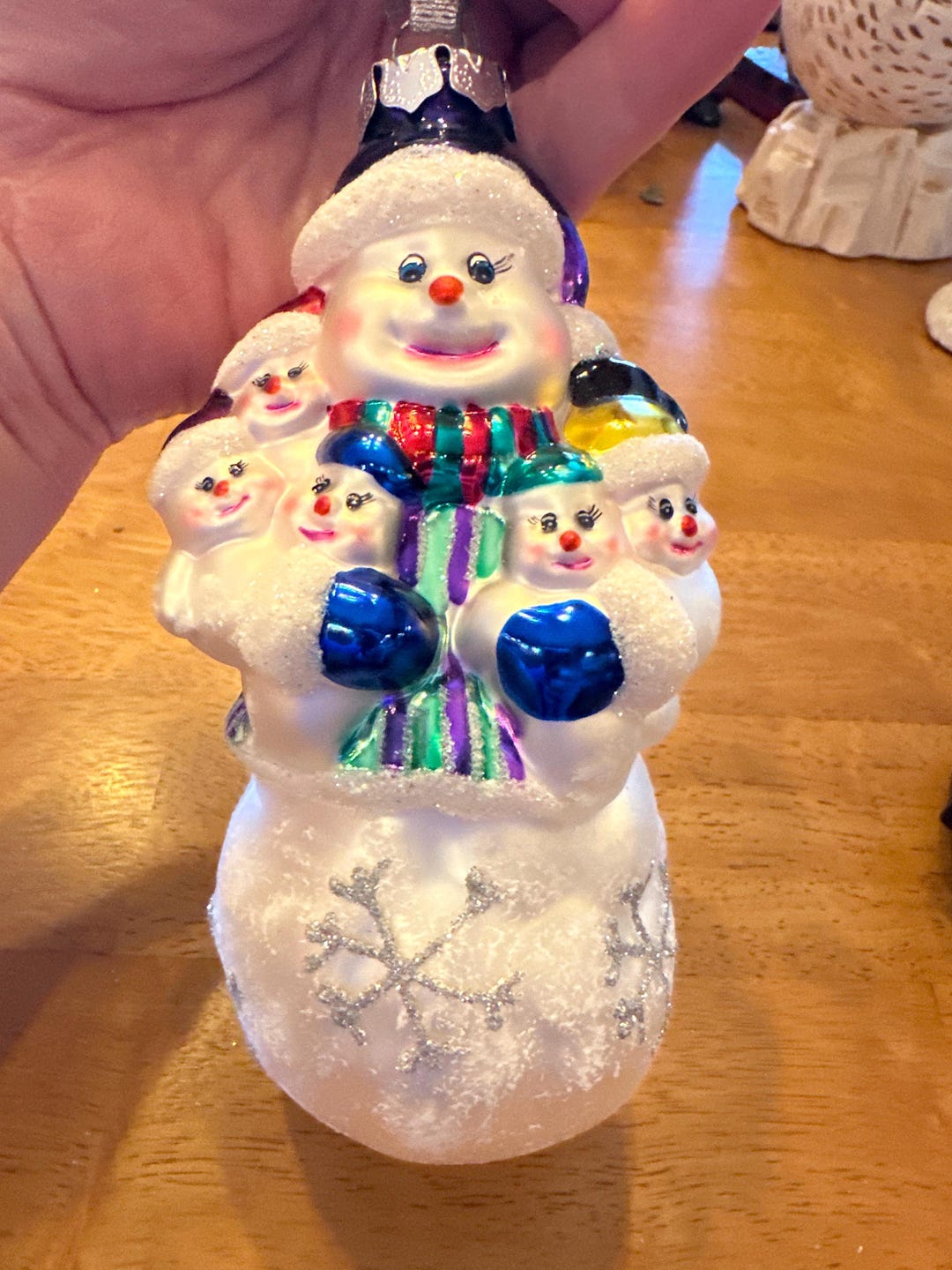 砂の雪だるま　ガラス　オーナメント Amazon.co.jp: Old World Christmas 砂雪だるま ガラス吹き