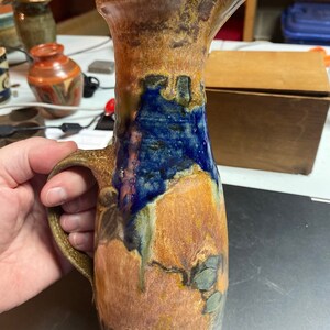 Studio art pottery jug vase