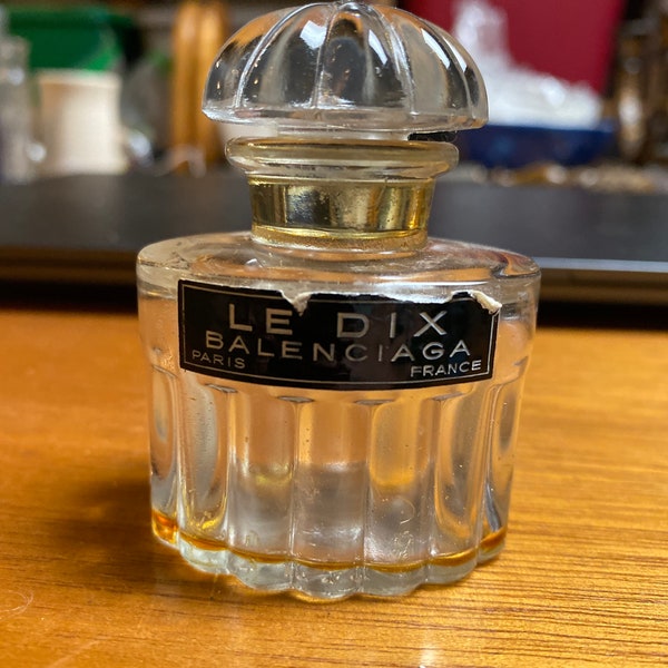 Vintage le Dix balenciaga perfume bottle.