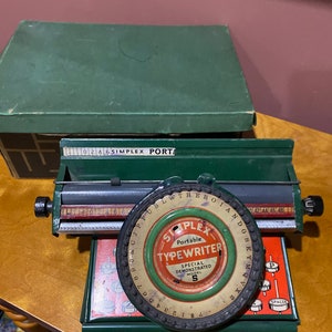 Vintage Simplex typewriter