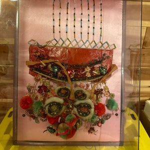 Mixed media shadow box art