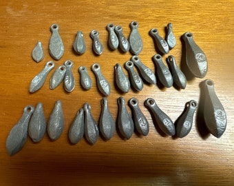 たくさんの鉛の釣り用おもり - Etsy 日本