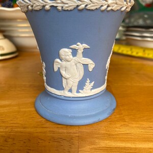 Wedgwood trumpet vase in jasper ware