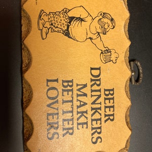 1974 beer drinkers sign