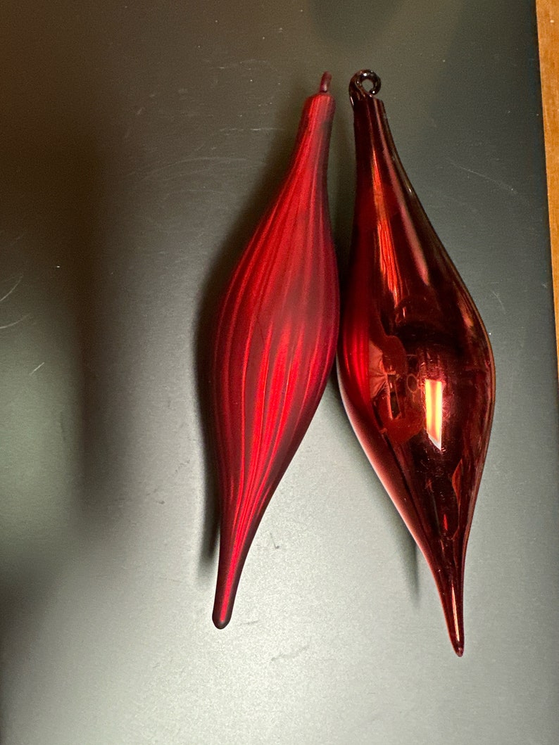 Glass Teardrop Ornaments Etsy