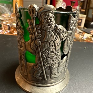 Tinnen kerstcadeauhouder