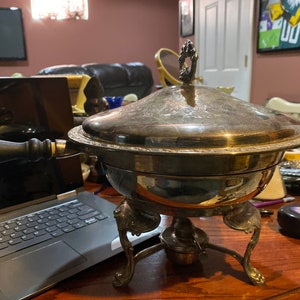 Oneida vintage silver plays chafing dish
