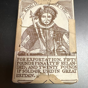Henry VIII playing cards