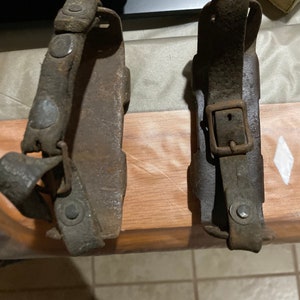 Pair of antique ice cleats image 1