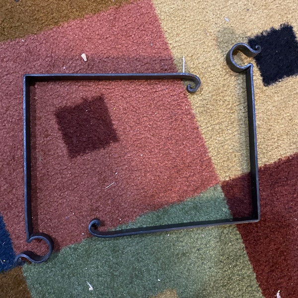 Forged iron shelf brackets/hangers