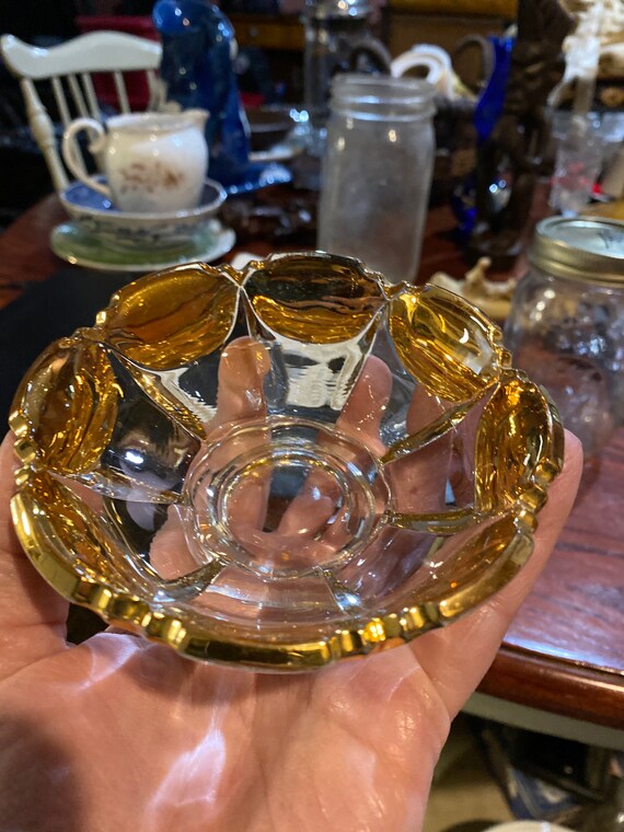クリアガラスの金縁カットボウル 金縁の透明ガラスボウル - Etsy 日本