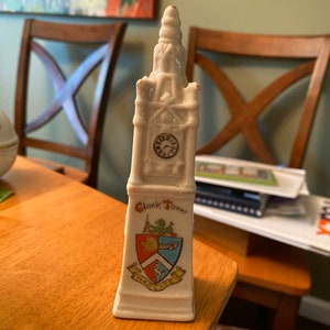 Clock tower figurine