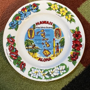 Hawaii the 50th state collectible plate