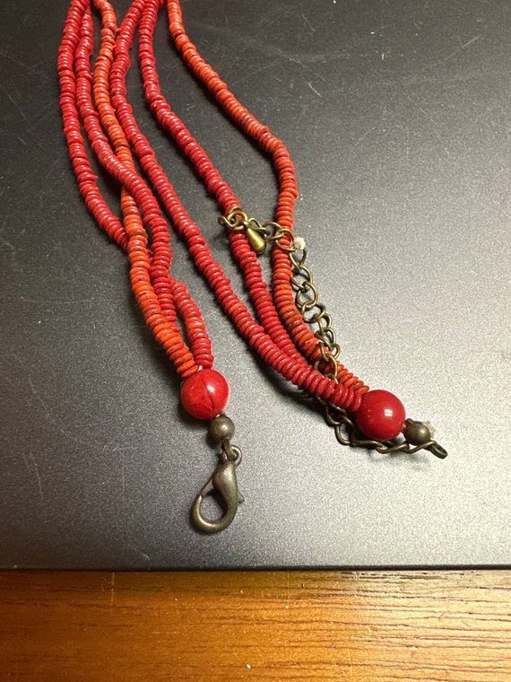 Beautiful beaded necklace with pendant - image 4