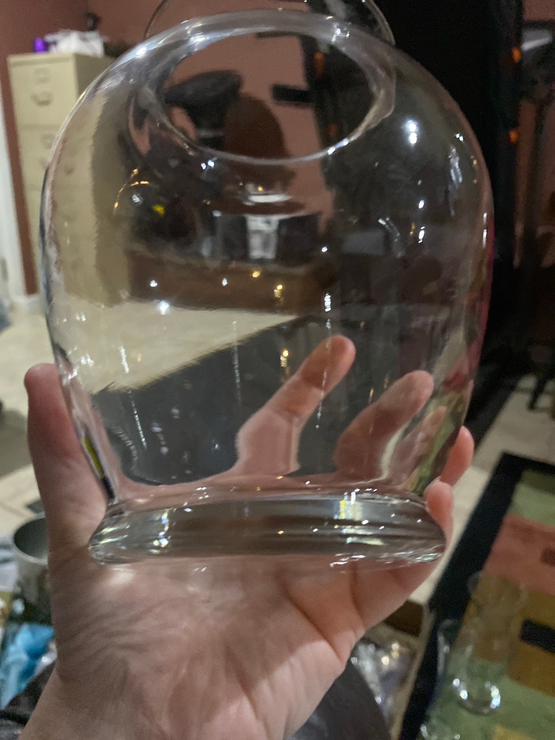 Libbey clear vase Etsy