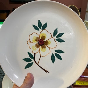 Set von 2 handbemalten Tellern