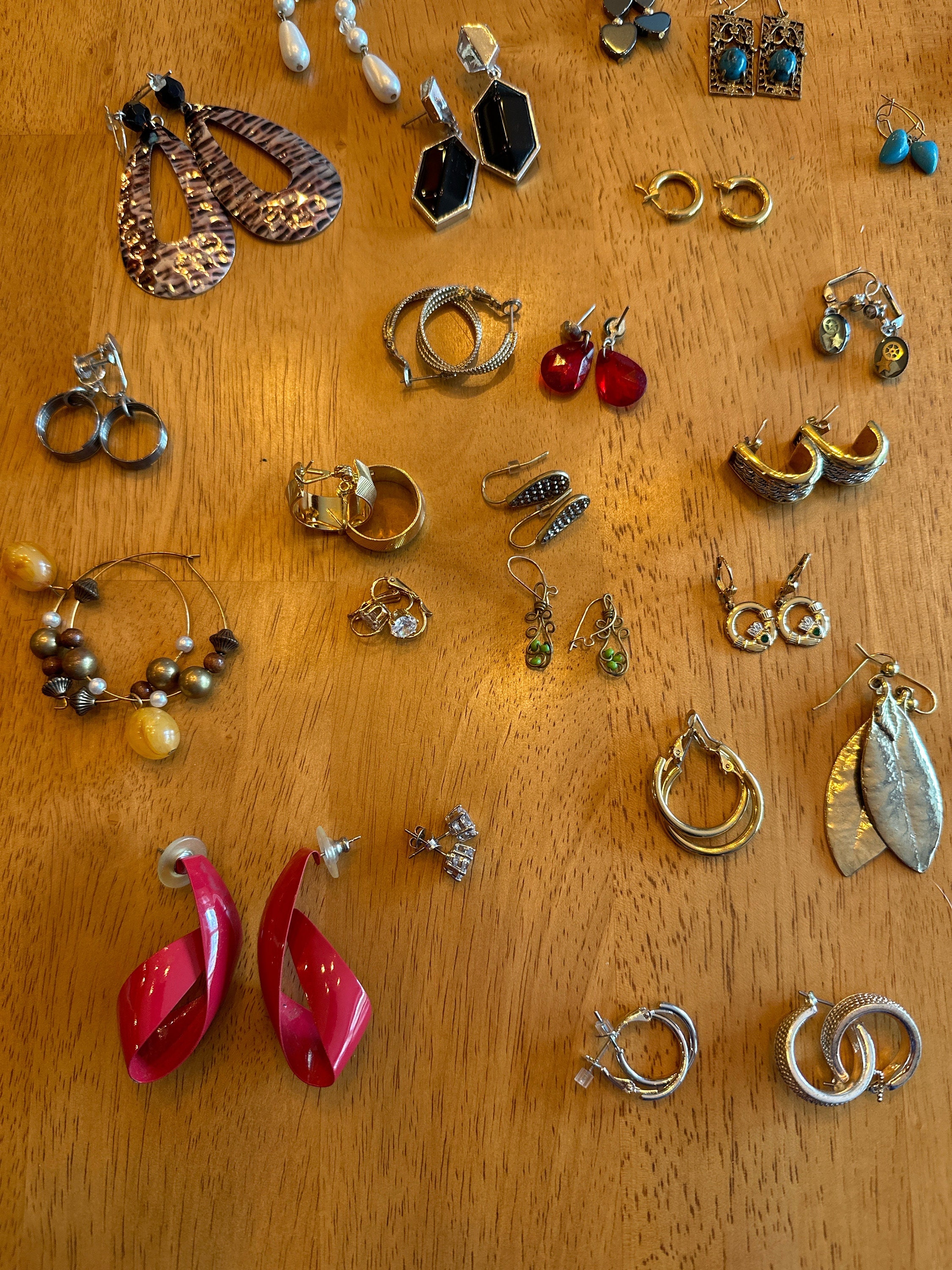 Great Collection of Vintage Pierced Earrings - Etsy