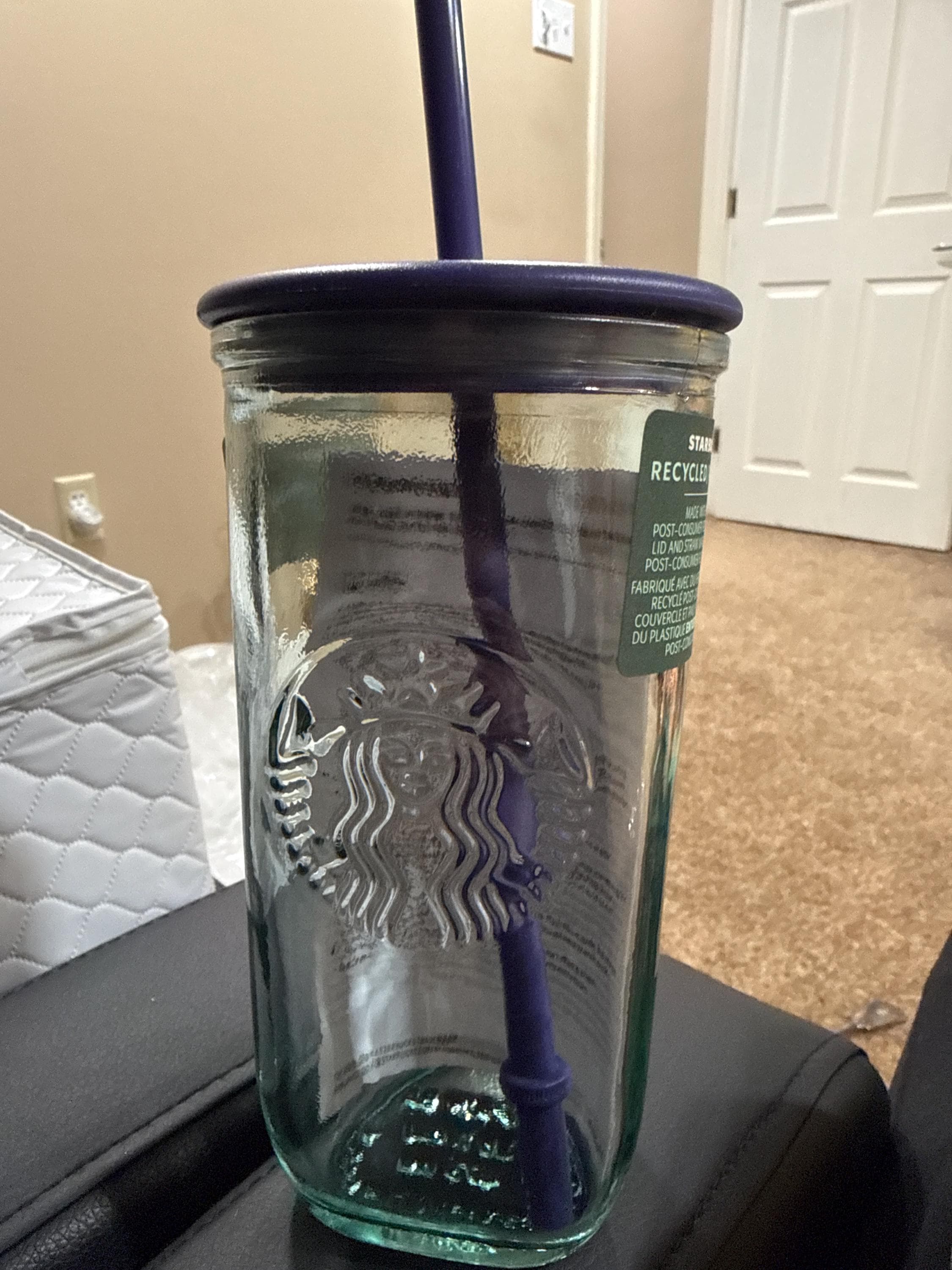 Starbucks Glass Cup With Lid - Etsy