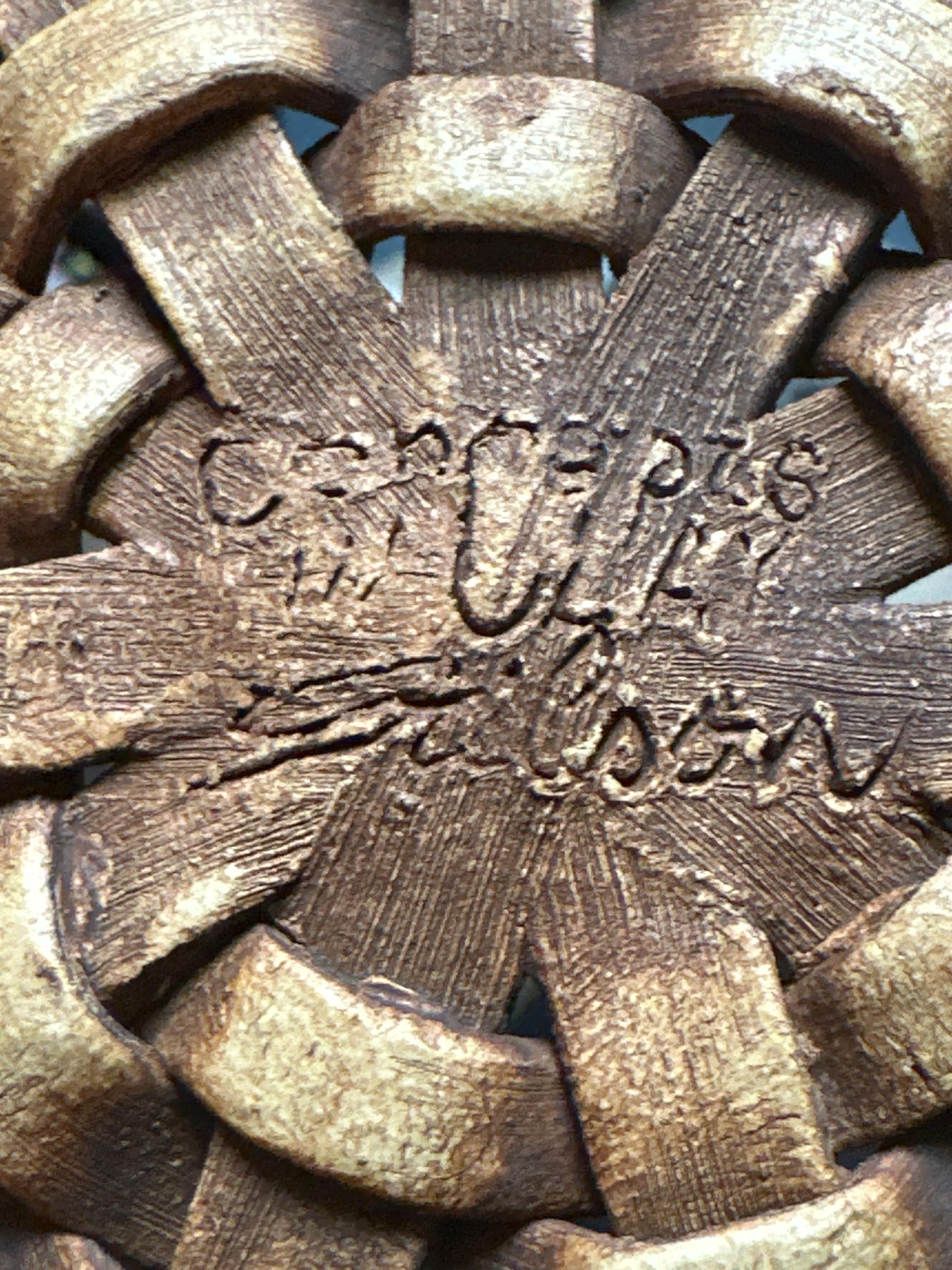 小さな陶器の「編み込み」バスケット - Etsy 日本