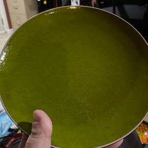 Gibson China plate in green