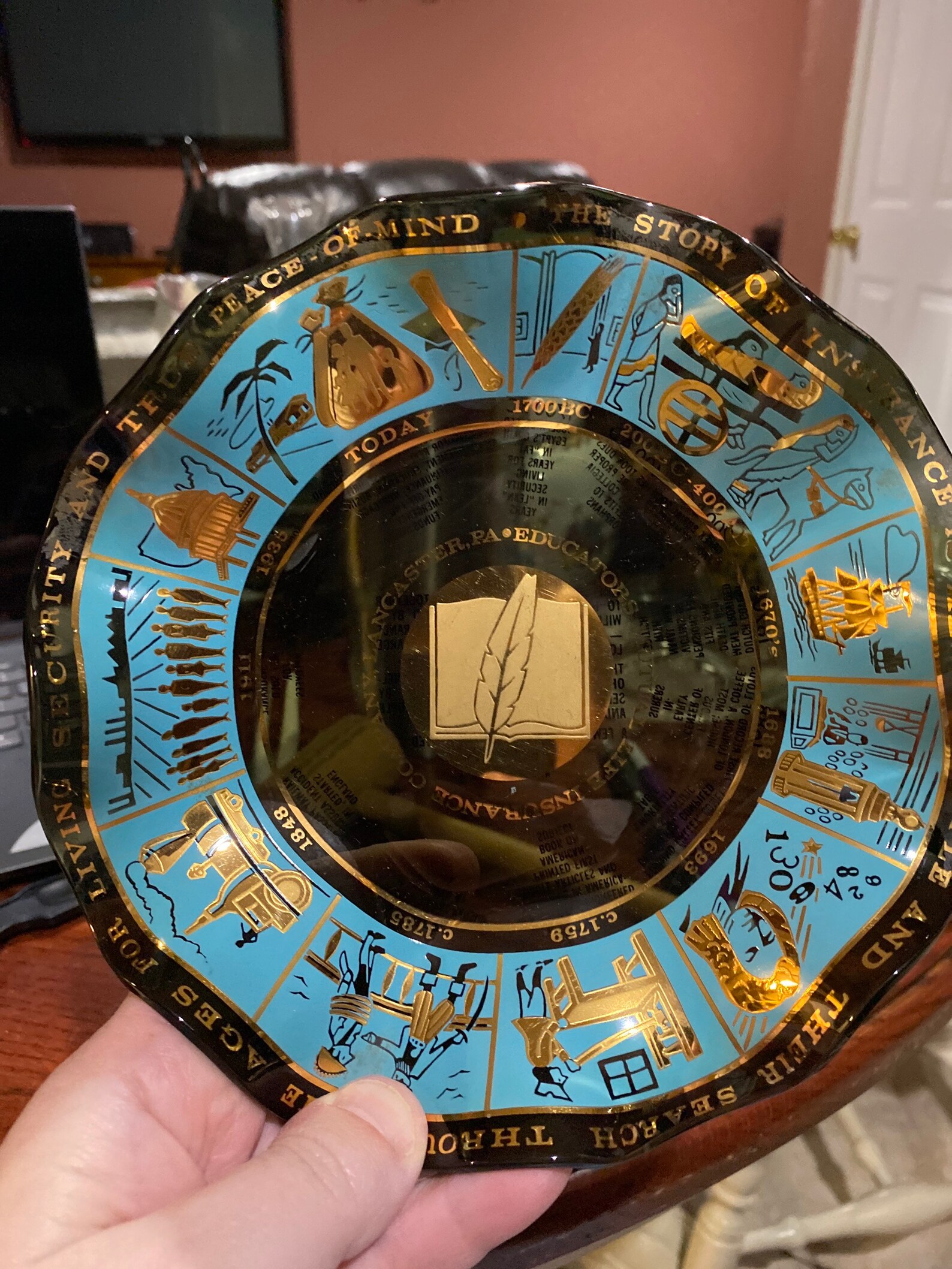 Educators Mutual Life Insurance Plate Etsy