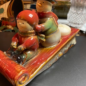 Yankee candle snowman votive holder