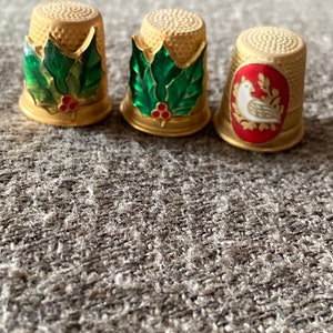 Set of three Vernon thimbles