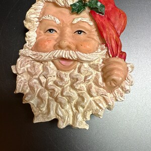 Resin Santa ornament