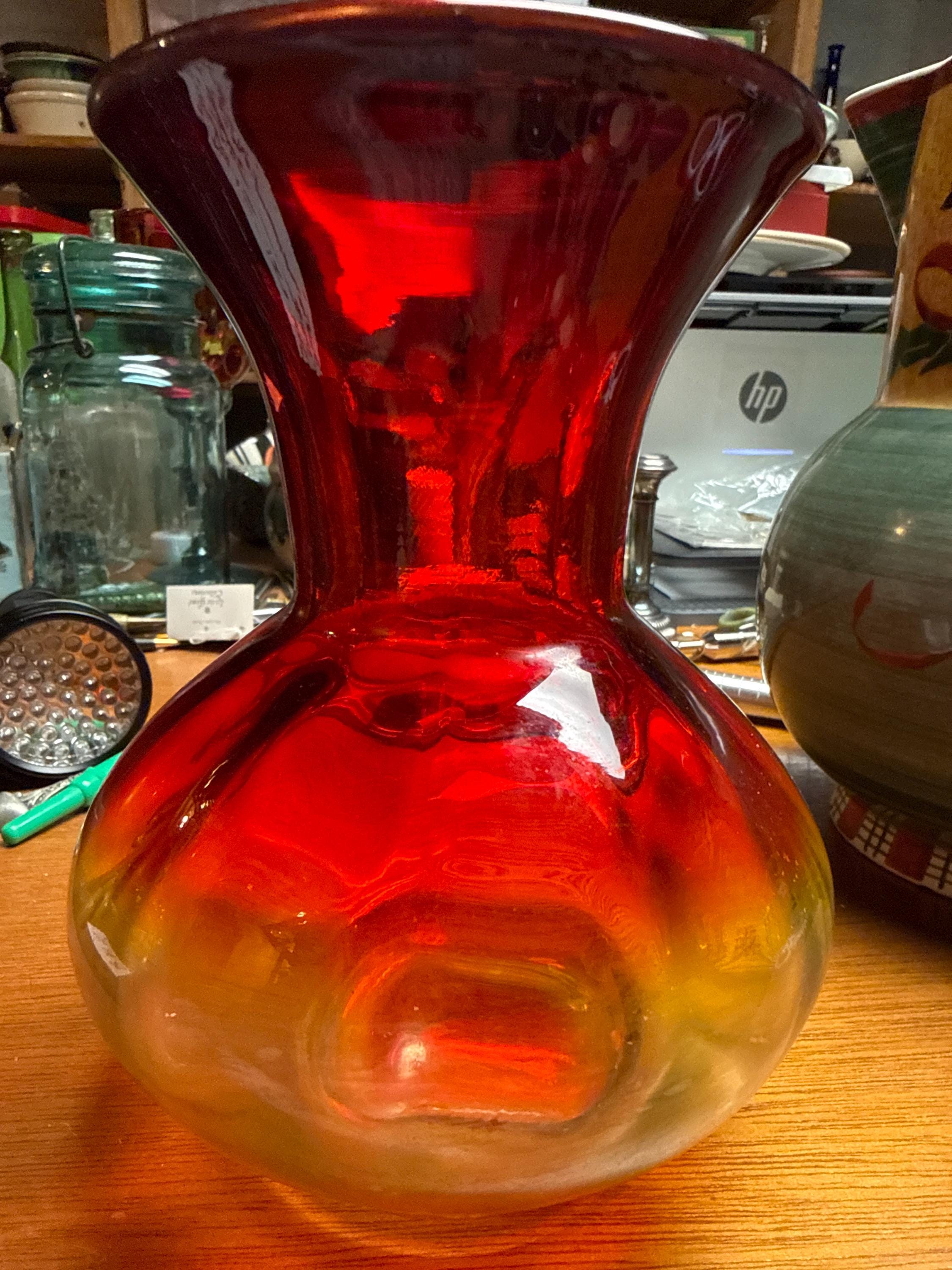 Blenko Glass Vase - Etsy