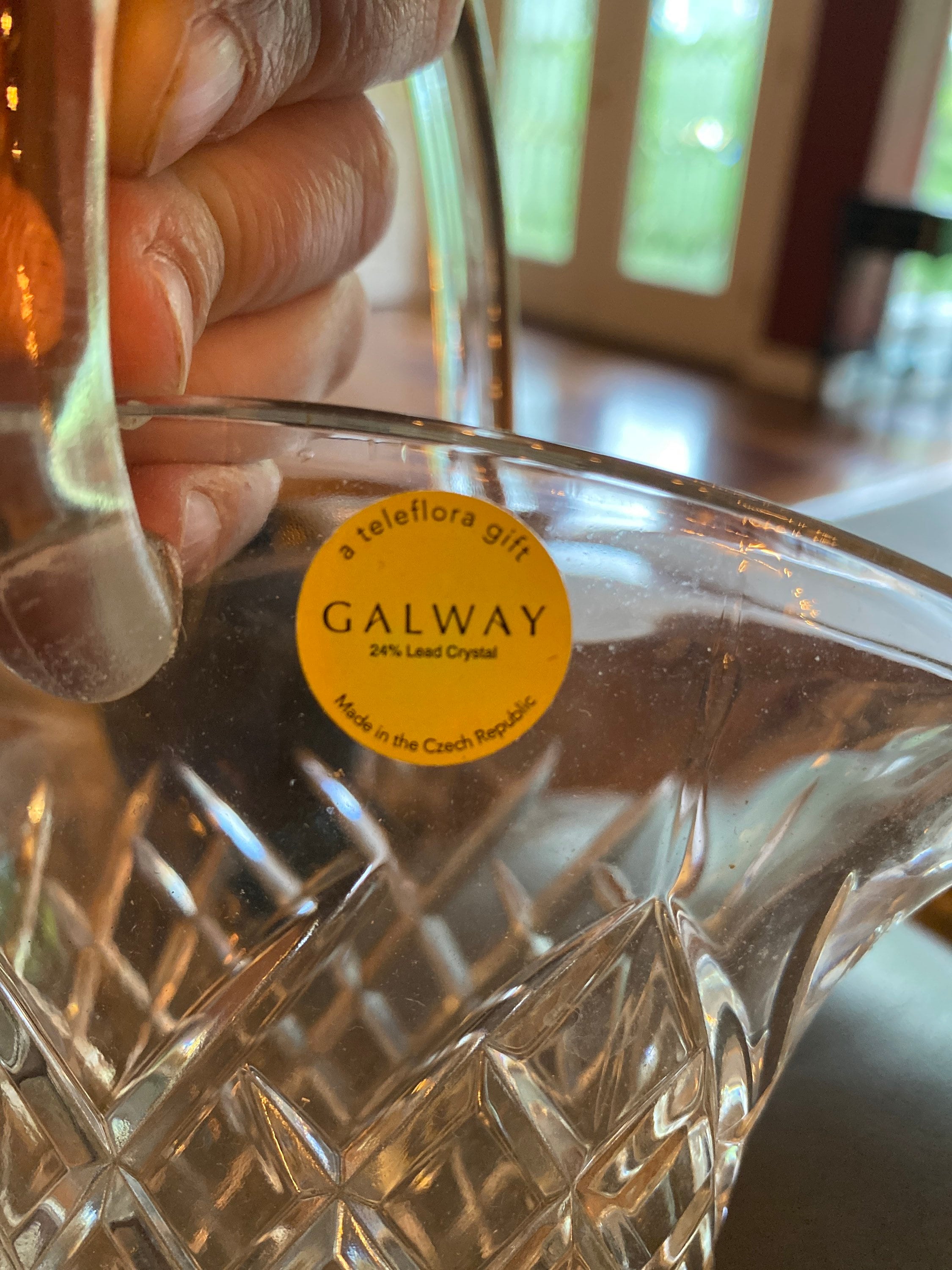 Galway Irish Crystal Basket - Etsy UK