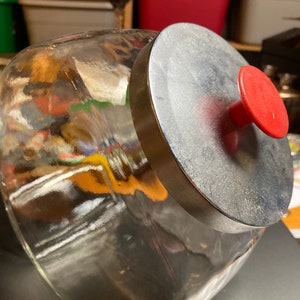 Vintage glass candy jar