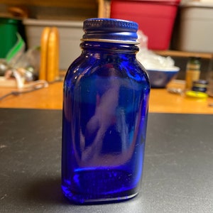 Phillip’s milk of magnesia cobalt bottle.