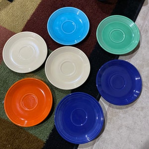 Lot of fiesta ware saucers