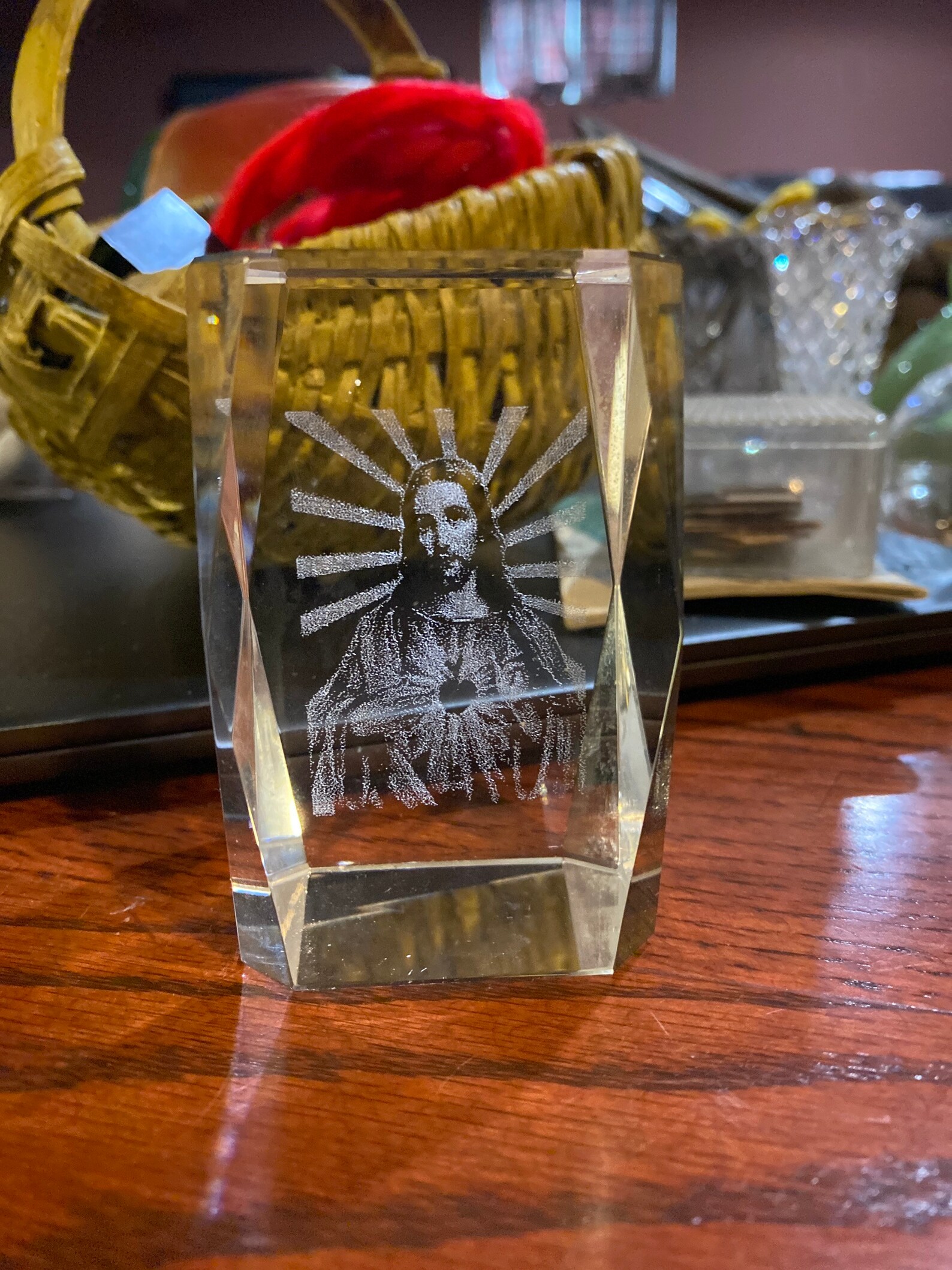 3D Laser Etched Glass Paperweight Etsy