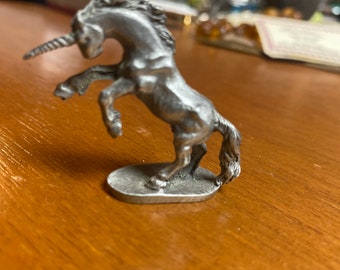 Pewter miniature unicorn by ral partha