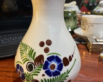 Hand painted ceramic pitcher from Mexico