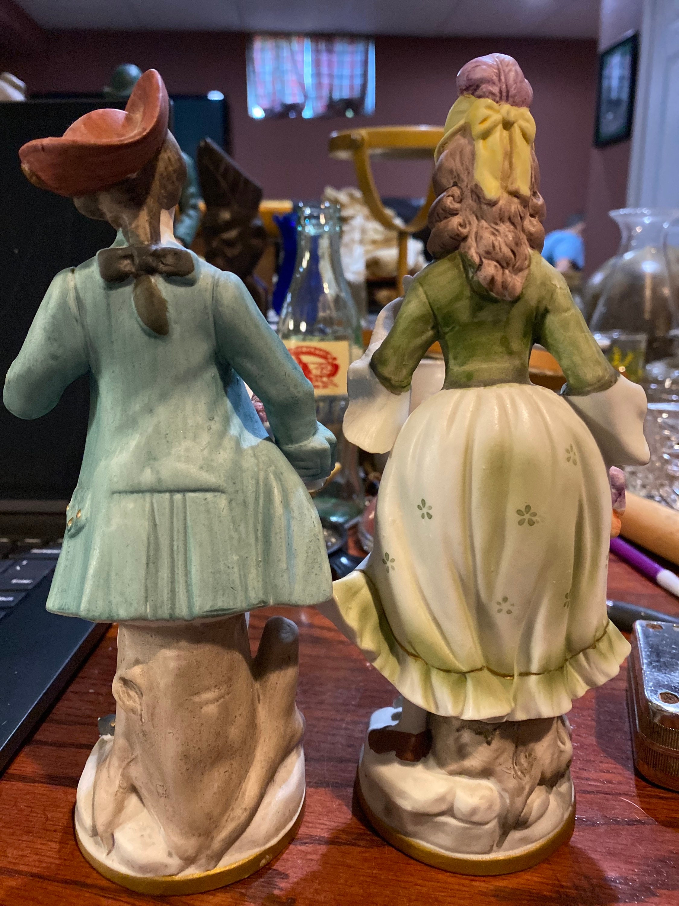 Pair of Bisque Porcelain Figurines Etsy Australia