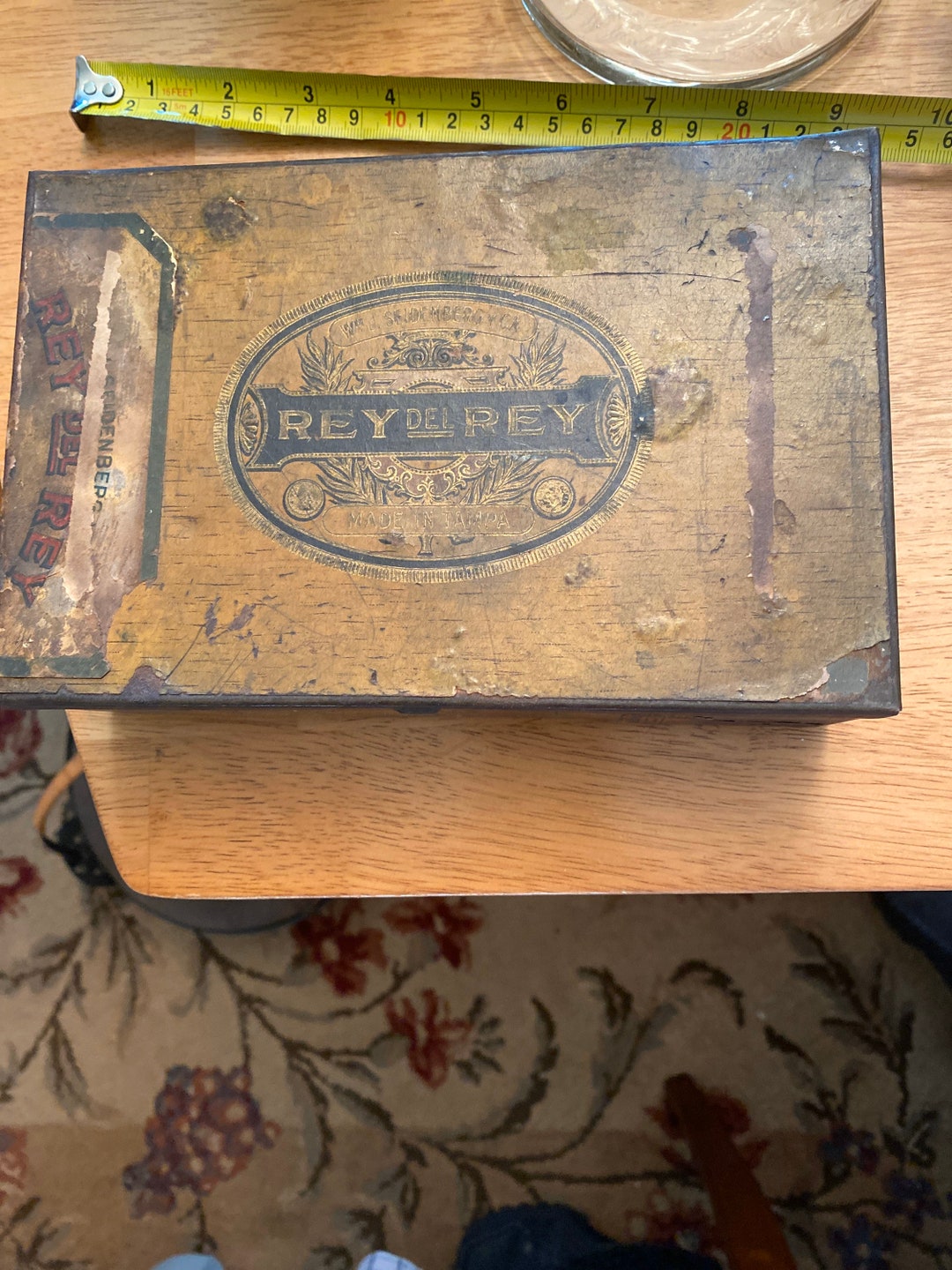 1950’s Rey Del Rey Tin Cigar Box - Etsy