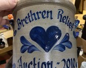Rowe pottery works brethren relief auction crock