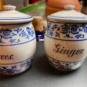 Vintage GMT Germany spice jars