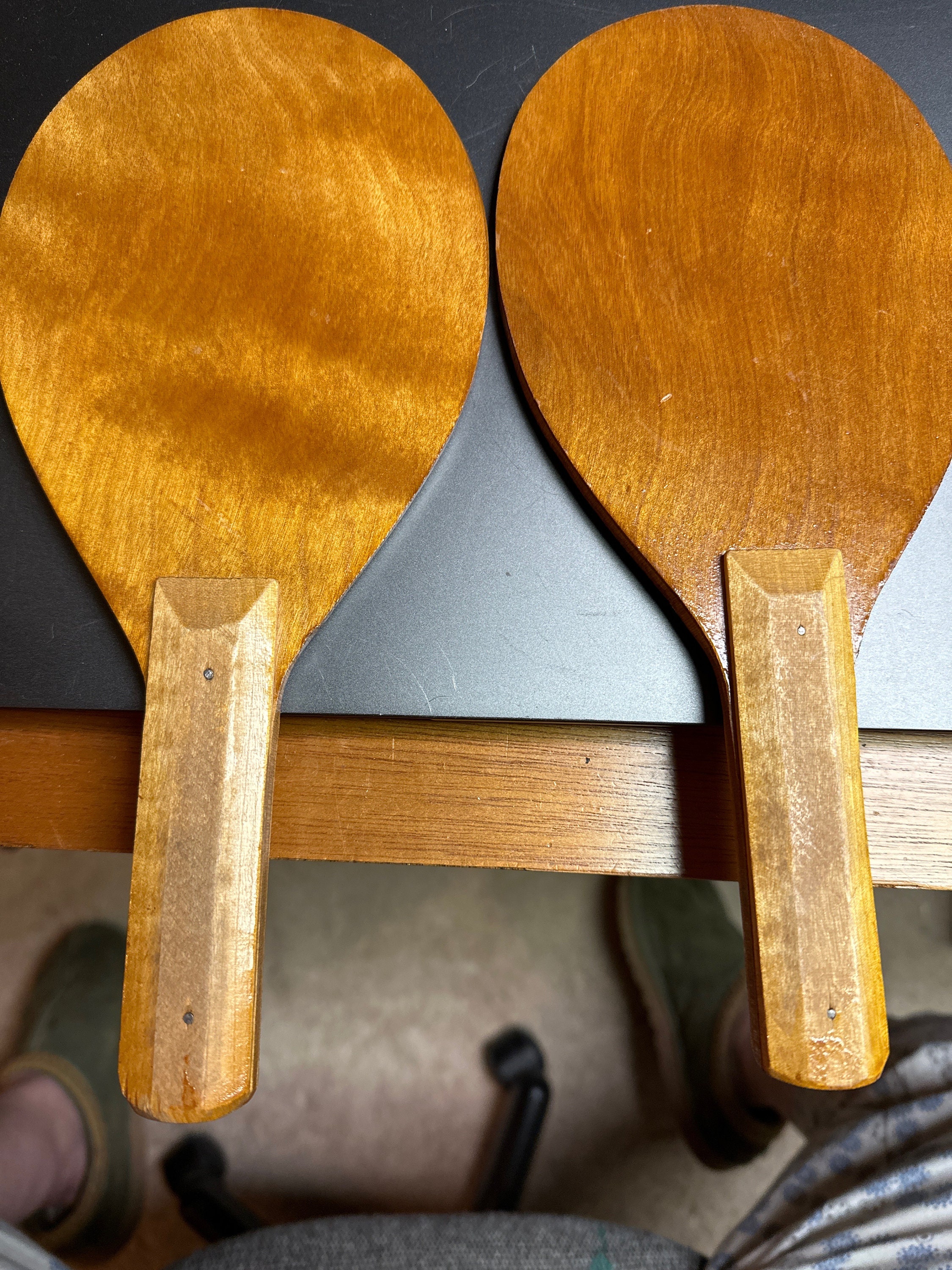 Vintage Wood Ping Pong Paddles