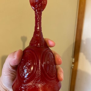 Fenton red glass bicentennial bell