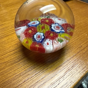 Vintage art glass paperweight