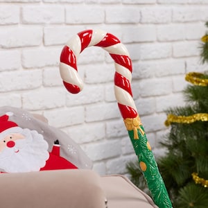 Bengala de Natal personalizada com cabo de bengala de doces