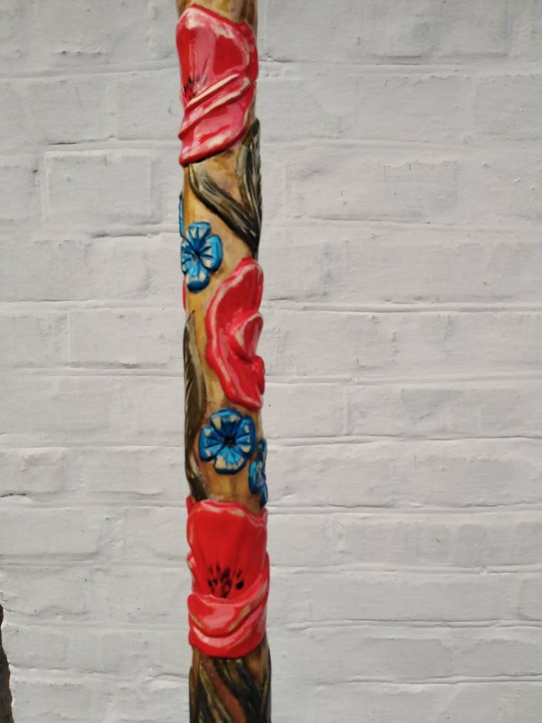 Walking Cane Hand Carved Walking Stiks Walking Cane for Woman Etsy
