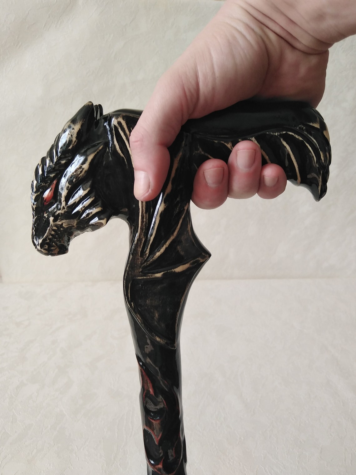 Hand carved walking sticks Wooden unique walking cane Walking Etsy