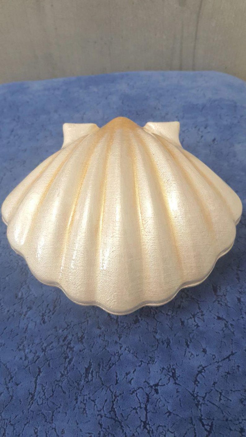 Carved Wooden Jewelry Box Clam Shell - Etsy