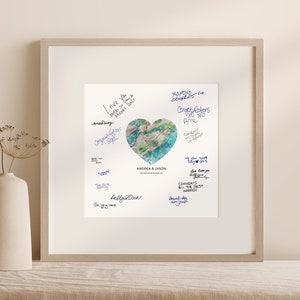 Wedding Guestbook Sign Print | Personalized Wedding Guest Book | Guestbook Alternative | Custom Map Art Wedding Sign Signatures Poster