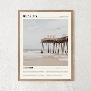 Ocean City Print | Ocean City Wall Art | Ocean City Poster | Ocean City Photo | Ocean City Canvas | Ocean City Wall Decor Travel Gift