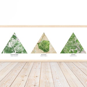 Impression de carte de ski personnalisée | Toile de cartes de pistes de ski | Poster de voyage de ski personnalisé | Cadeau personnalisé pour skieur | Carte des stations de ski visitées